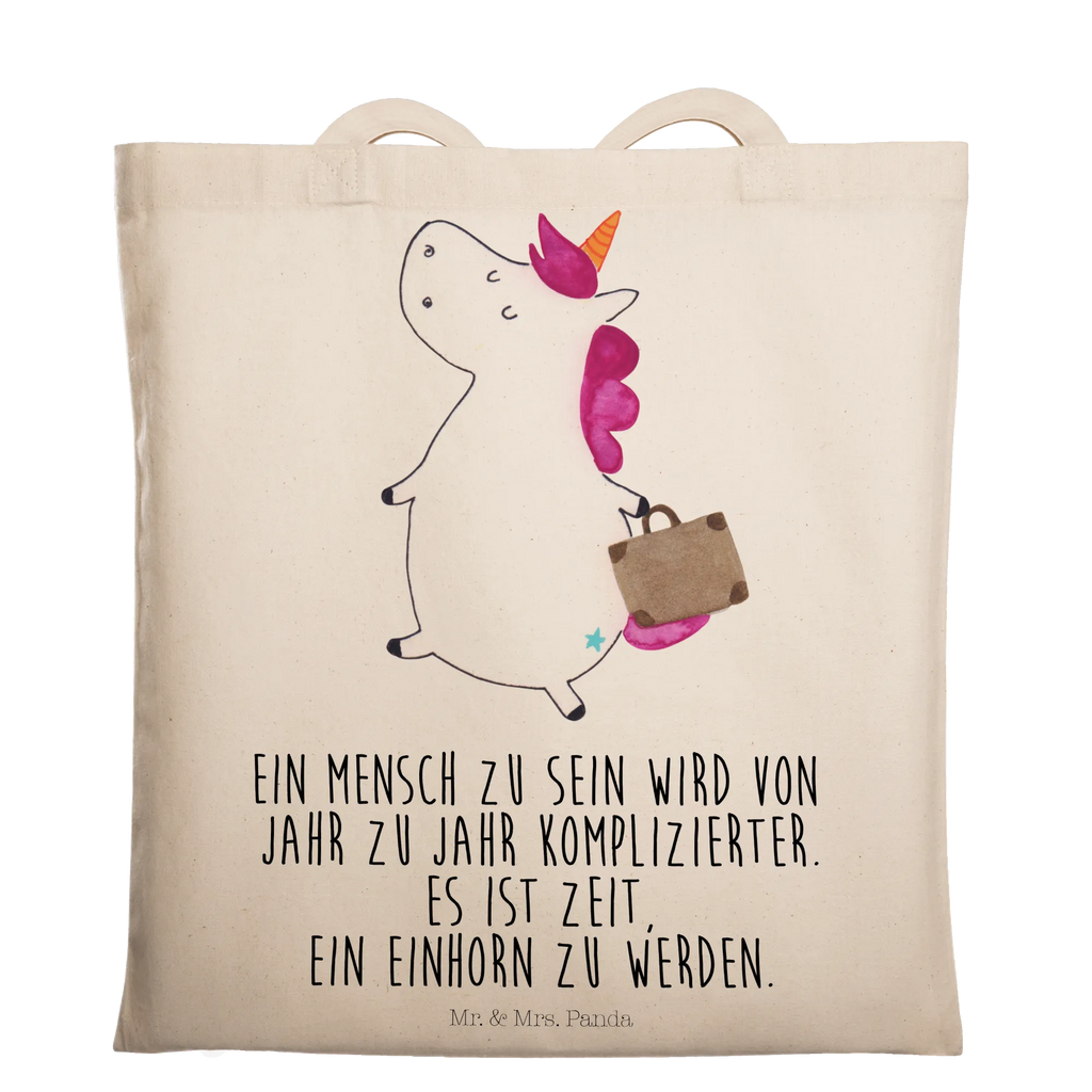 Tragetasche Einhorn Koffer Beuteltasche, Beutel, Einkaufstasche, Jutebeutel, Stoffbeutel, Tasche, Shopper, Umhängetasche, Strandtasche, Schultertasche, Stofftasche, Tragetasche, Badetasche, Jutetasche, Einkaufstüte, Laptoptasche, Einhorn, Einhörner, Einhorn Deko, Pegasus, Unicorn, unicorn, Koffer, Verreisen, Reise, Gepäck, Abenteuer, Erwachsen, Kind, albern, Spaß, lustig, witzig