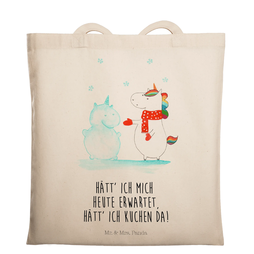 Tragetasche Einhorn Schneemann Beuteltasche, Beutel, Einkaufstasche, Jutebeutel, Stoffbeutel, Tasche, Shopper, Umhängetasche, Strandtasche, Schultertasche, Stofftasche, Tragetasche, Badetasche, Jutetasche, Einkaufstüte, Laptoptasche, Einhorn, Einhörner, Einhorn Deko, Pegasus, Unicorn, Schneemann, Winter, Schnee, Kuchen, Weihnachten, kalt, Mütze, Handschuhe, X-Mas