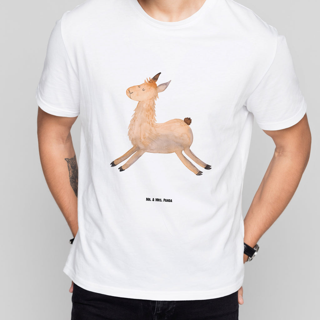 T-Shirt Standard Lama Springen T-Shirt, Shirt, Tshirt, Lustiges T-Shirt, T-Shirt mit Spruch, Party, Junggesellenabschied, Jubiläum, Geburstag, Herrn, Damen, Männer, Frauen, Schlafshirt, Nachthemd, Sprüche, Lama, Alpaka, Lamas, Lieblingstag, Happy day, fröhlich, Glück, Freundin, Liebeskummer, Neustart, guten Morgen, Start, Prüfung, Abitur