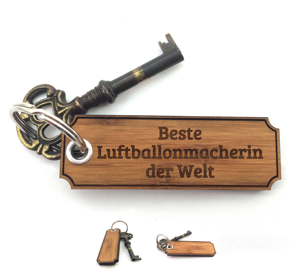 Schlüsselanhänger Classic Gravur Luftballonmacherin Schlüsselanhänger, Anhänger, Taschenanhänger, Glücksbringer, Schlüsselbund, Schlüsselanhänger Holz, Schlüsselanhänger aus Holz, Holz Schlüsselanhänger, Holzschlüsselanhänger, Geschenke, Schenken, Gravur