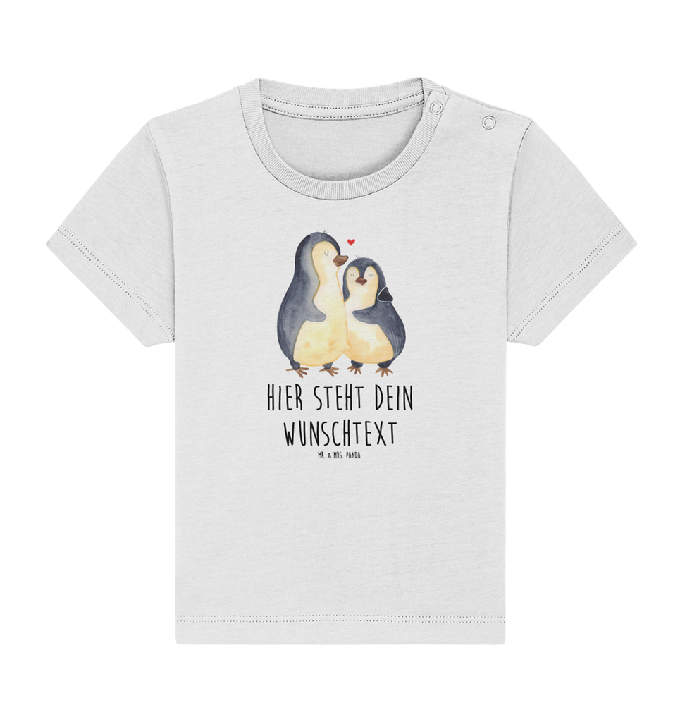 Personalisiertes Baby Shirt Pinguin umarmen Personalisiertes Baby T-Shirt, Personalisiertes Jungen Baby T-Shirt, Personalisiertes Mädchen Baby T-Shirt, Personalisiertes Shirt, Pinguin, Liebe, Liebespaar, Liebesbeweis, Liebesgeschenk, Verlobung, Jahrestag, Hochzeitstag, Hochzeit, Hochzeitsgeschenk