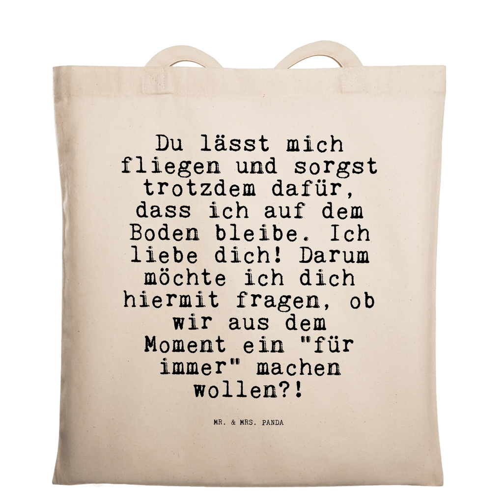 Tragetasche Du lässt mich fliegen... Beuteltasche, Beutel, Einkaufstasche, Jutebeutel, Stoffbeutel, Tasche, Shopper, Umhängetasche, Strandtasche, Schultertasche, Stofftasche, Tragetasche, Badetasche, Jutetasche, Einkaufstüte, Laptoptasche, Spruch, Sprüche, lustige Sprüche, Weisheiten, Zitate, Spruch Geschenke, Spruch Sprüche Weisheiten Zitate Lustig Weisheit Worte