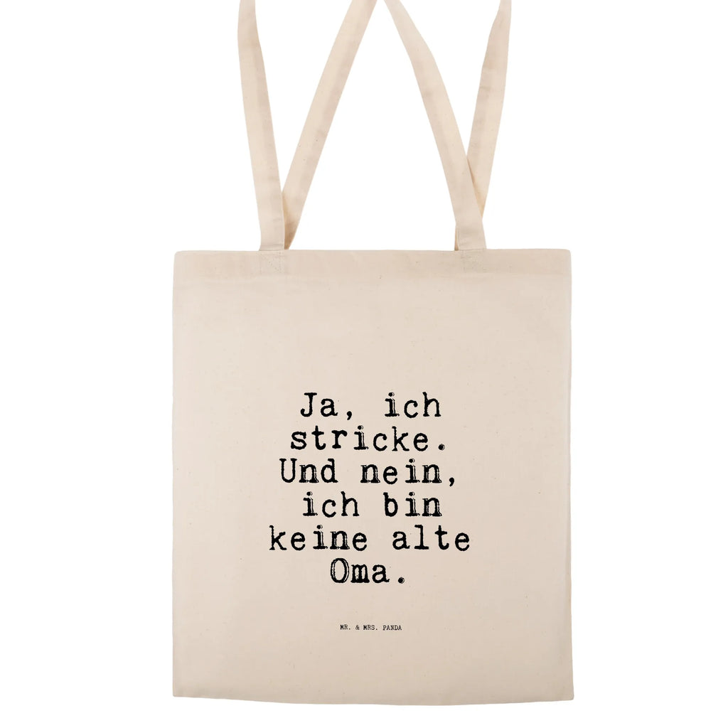 Tragetasche Ja, ich stricke. Und... Beuteltasche, Beutel, Einkaufstasche, Jutebeutel, Stoffbeutel, Tasche, Shopper, Umhängetasche, Strandtasche, Schultertasche, Stofftasche, Tragetasche, Badetasche, Jutetasche, Einkaufstüte, Laptoptasche, Spruch, Sprüche, lustige Sprüche, Weisheiten, Zitate, Spruch Geschenke, Spruch Sprüche Weisheiten Zitate Lustig Weisheit Worte