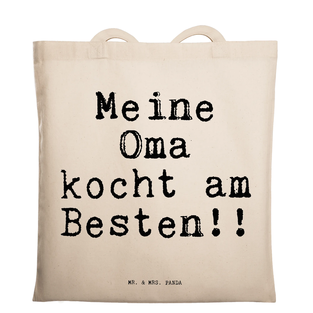 Tragetasche Meine Oma kocht am... Beuteltasche, Beutel, Einkaufstasche, Jutebeutel, Stoffbeutel, Tasche, Shopper, Umhängetasche, Strandtasche, Schultertasche, Stofftasche, Tragetasche, Badetasche, Jutetasche, Einkaufstüte, Laptoptasche, Spruch, Sprüche, lustige Sprüche, Weisheiten, Zitate, Spruch Geschenke, Spruch Sprüche Weisheiten Zitate Lustig Weisheit Worte