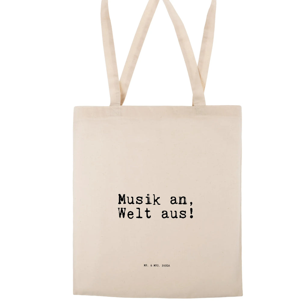 Tragetasche Musik an, Welt aus!... Beuteltasche, Beutel, Einkaufstasche, Jutebeutel, Stoffbeutel, Tasche, Shopper, Umhängetasche, Strandtasche, Schultertasche, Stofftasche, Tragetasche, Badetasche, Jutetasche, Einkaufstüte, Laptoptasche, Spruch, Sprüche, lustige Sprüche, Weisheiten, Zitate, Spruch Geschenke, Spruch Sprüche Weisheiten Zitate Lustig Weisheit Worte