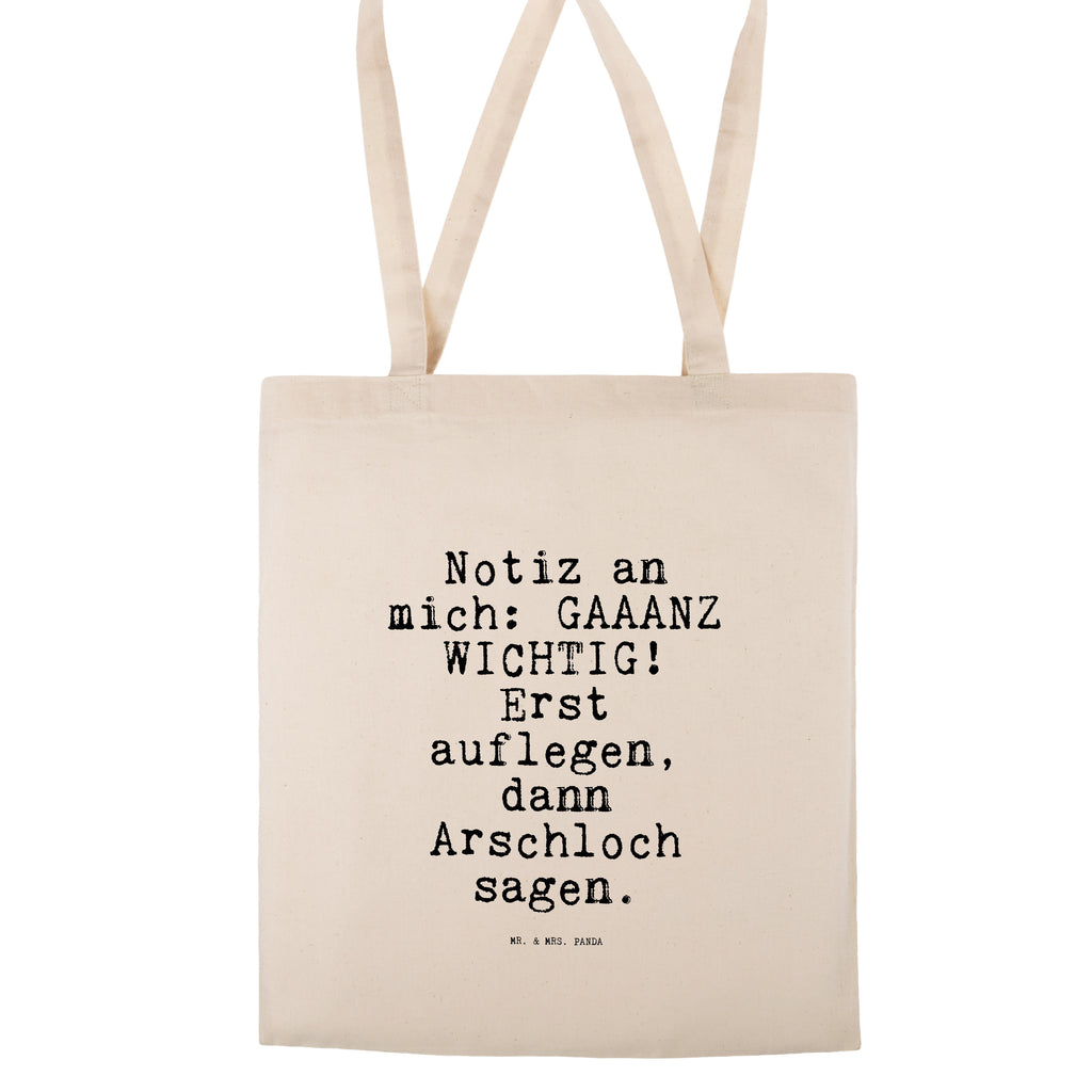 Tragetasche Notiz an mich: GAAANZ... Beuteltasche, Beutel, Einkaufstasche, Jutebeutel, Stoffbeutel, Tasche, Shopper, Umhängetasche, Strandtasche, Schultertasche, Stofftasche, Tragetasche, Badetasche, Jutetasche, Einkaufstüte, Laptoptasche, Spruch, Sprüche, lustige Sprüche, Weisheiten, Zitate, Spruch Geschenke, Spruch Sprüche Weisheiten Zitate Lustig Weisheit Worte