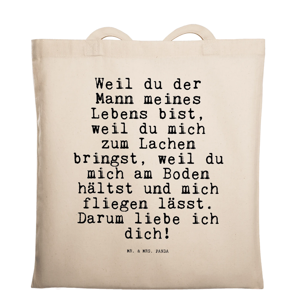 Tragetasche Weil du der Mann... Beuteltasche, Beutel, Einkaufstasche, Jutebeutel, Stoffbeutel, Tasche, Shopper, Umhängetasche, Strandtasche, Schultertasche, Stofftasche, Tragetasche, Badetasche, Jutetasche, Einkaufstüte, Laptoptasche, Spruch, Sprüche, lustige Sprüche, Weisheiten, Zitate, Spruch Geschenke, Spruch Sprüche Weisheiten Zitate Lustig Weisheit Worte