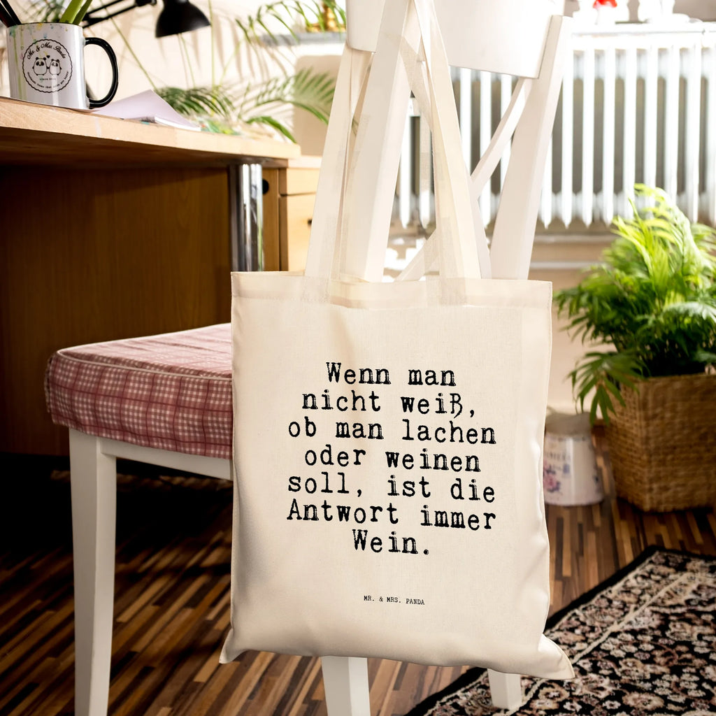 Tragetasche Wenn man nicht weiß,... Beuteltasche, Beutel, Einkaufstasche, Jutebeutel, Stoffbeutel, Tasche, Shopper, Umhängetasche, Strandtasche, Schultertasche, Stofftasche, Tragetasche, Badetasche, Jutetasche, Einkaufstüte, Laptoptasche, Spruch, Sprüche, lustige Sprüche, Weisheiten, Zitate, Spruch Geschenke, Spruch Sprüche Weisheiten Zitate Lustig Weisheit Worte