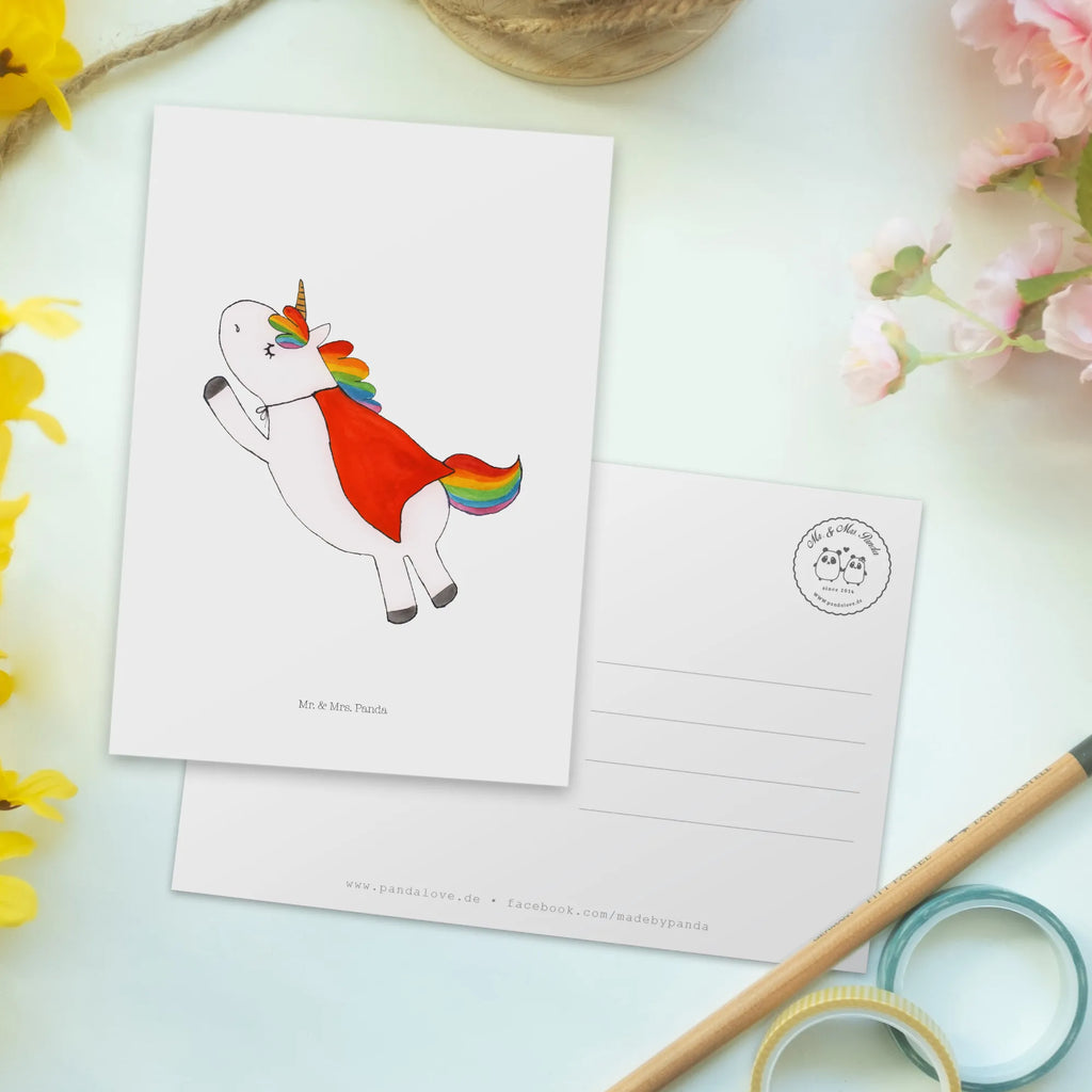 Postkarte Einhorn Super Postkarte, Karte, Geschenkkarte, Grußkarte, Einladung, Ansichtskarte, Geburtstagskarte, Einladungskarte, Dankeskarte, Ansichtskarten, Einladung Geburtstag, Einladungskarten Geburtstag, Einhorn, Einhörner, Einhorn Deko, Pegasus, Unicorn, Traummann, Superheld, Held, Freundin, Geschenk, Girl, Mädchen