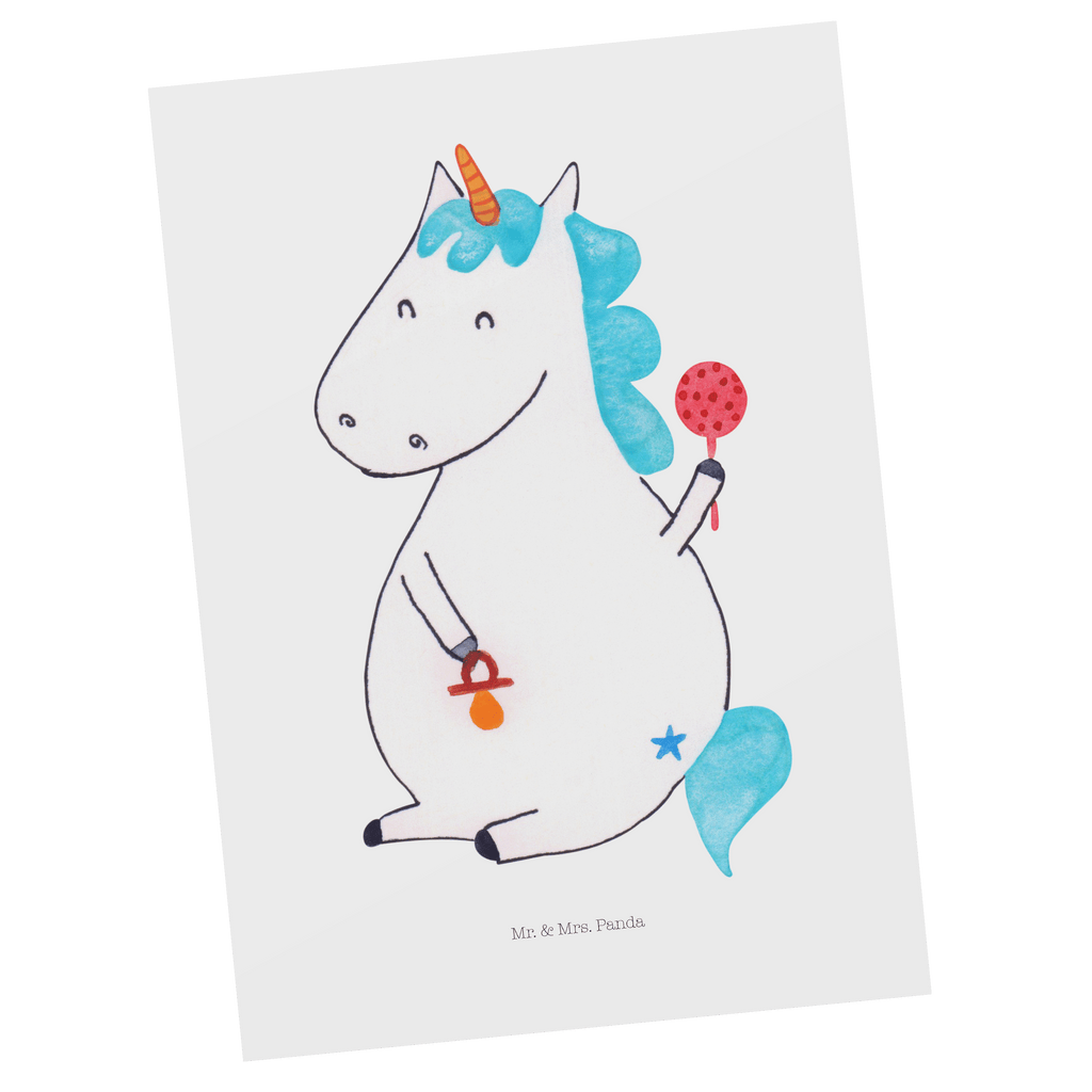 Postkarte Einhorn Baby Postkarte, Karte, Geschenkkarte, Grußkarte, Einladung, Ansichtskarte, Geburtstagskarte, Einladungskarte, Dankeskarte, Ansichtskarten, Einladung Geburtstag, Einladungskarten Geburtstag, Einhorn, Einhörner, Einhorn Deko, Pegasus, Unicorn, Mutter, Geburt, Geburtstag, erstes Kind, Baby, Babyglück, Nachwuchs, Eltern, Party, Kind, Schnuller