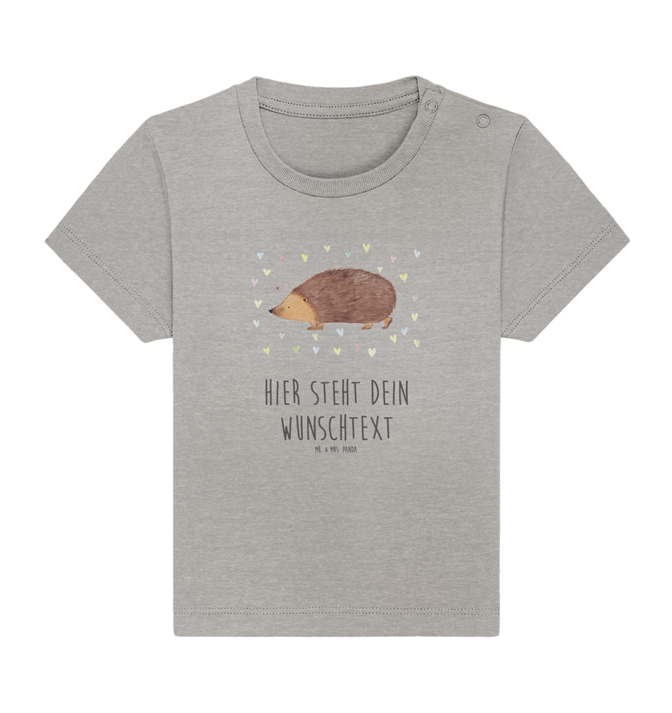 Personalisiertes Baby Shirt Igel Herzen Personalisiertes Baby T-Shirt, Personalisiertes Jungen Baby T-Shirt, Personalisiertes Mädchen Baby T-Shirt, Personalisiertes Shirt, Tiermotive, Gute Laune, lustige Sprüche, Tiere, Liebe, Herz, Herzen, Igel, Vertrauen, Kuss, Leben