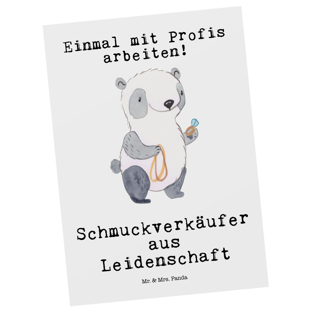 Postkarte Schmuckverkäufer aus Leidenschaft Postkarte, Karte, Geschenkkarte, Grußkarte, Einladung, Ansichtskarte, Geburtstagskarte, Einladungskarte, Dankeskarte, Ansichtskarten, Einladung Geburtstag, Einladungskarten Geburtstag, Beruf, Ausbildung, Jubiläum, Abschied, Rente, Kollege, Kollegin, Geschenk, Schenken, Arbeitskollege, Mitarbeiter, Firma, Danke, Dankeschön, Schmuckverkäufer, Juwelier, Goldschmied, Schmied, Schmuckwarenhändler, Schmuckgeschäft, Eröffnung