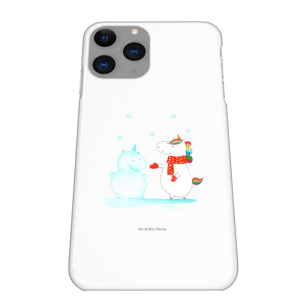 Handyhülle Einhorn Schneemann Handyhülle, Handycover, Cover, Handy, Hülle, Iphone 10, Iphone X, Einhorn, Einhörner, Einhorn Deko, Pegasus, Unicorn, Schneemann, Winter, Schnee, Kuchen, Weihnachten, kalt, Mütze, Handschuhe, X-Mas