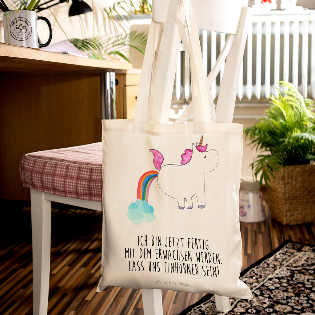 Tragetasche Einhorn Pupsend Beuteltasche, Beutel, Einkaufstasche, Jutebeutel, Stoffbeutel, Tasche, Shopper, Umhängetasche, Strandtasche, Schultertasche, Stofftasche, Tragetasche, Badetasche, Jutetasche, Einkaufstüte, Laptoptasche, Einhorn, Einhörner, Einhorn Deko, Pegasus, Unicorn, Pups, Regenbogen, Glitzer, Einhornpower, Erwachsenwerden, Spaß, lustig, Freundin