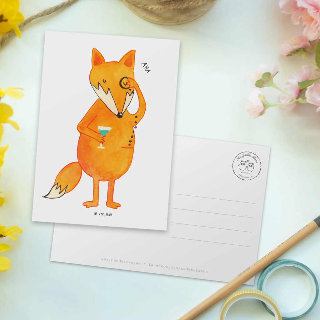 Postkarte Fuchs Lord Postkarte, Karte, Geschenkkarte, Grußkarte, Einladung, Ansichtskarte, Geburtstagskarte, Einladungskarte, Dankeskarte, Ansichtskarten, Einladung Geburtstag, Einladungskarten Geburtstag, Fuchs, Füchse, tröstende Worte, Spruch lustig, Liebeskummer Geschenk, Motivation Spruch, Problemlösung