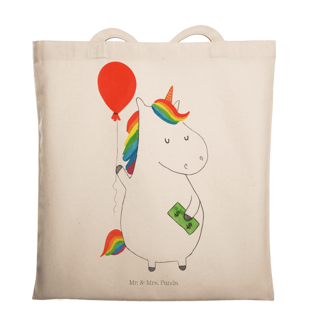 Tragetasche Einhorn Luftballon Beuteltasche, Beutel, Einkaufstasche, Jutebeutel, Stoffbeutel, Tasche, Shopper, Umhängetasche, Strandtasche, Schultertasche, Stofftasche, Tragetasche, Badetasche, Jutetasche, Einkaufstüte, Laptoptasche, Einhorn, Einhörner, Einhorn Deko, Pegasus, Unicorn, Luftballon, Geld, Lebenslust, Freude, Geschenk, Freundin