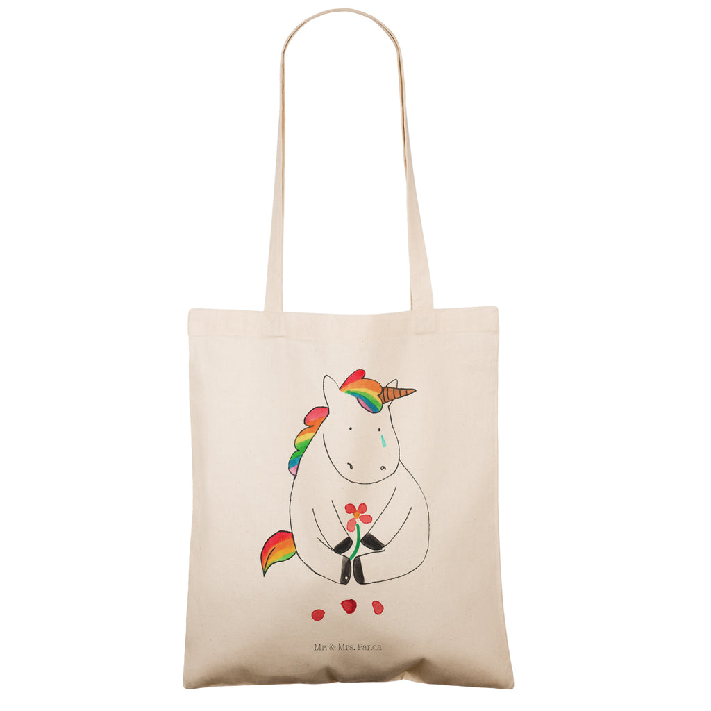 Tragetasche Einhorn Traurig Beuteltasche, Beutel, Einkaufstasche, Jutebeutel, Stoffbeutel, Tasche, Shopper, Umhängetasche, Strandtasche, Schultertasche, Stofftasche, Tragetasche, Badetasche, Jutetasche, Einkaufstüte, Laptoptasche, Einhorn, Einhörner, Einhorn Deko, Pegasus, Unicorn, Glitzer, Trösten. Freundschaft, Freunde, Liebe, Trauer, Grußkarte, Blume