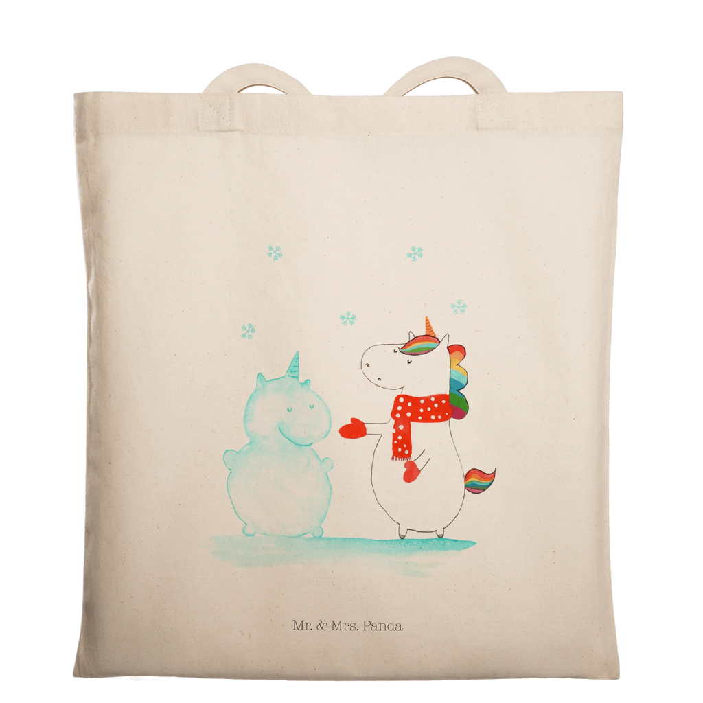 Tragetasche Einhorn Schneemann Beuteltasche, Beutel, Einkaufstasche, Jutebeutel, Stoffbeutel, Tasche, Shopper, Umhängetasche, Strandtasche, Schultertasche, Stofftasche, Tragetasche, Badetasche, Jutetasche, Einkaufstüte, Laptoptasche, Einhorn, Einhörner, Einhorn Deko, Pegasus, Unicorn, Schneemann, Winter, Schnee, Kuchen, Weihnachten, kalt, Mütze, Handschuhe, X-Mas