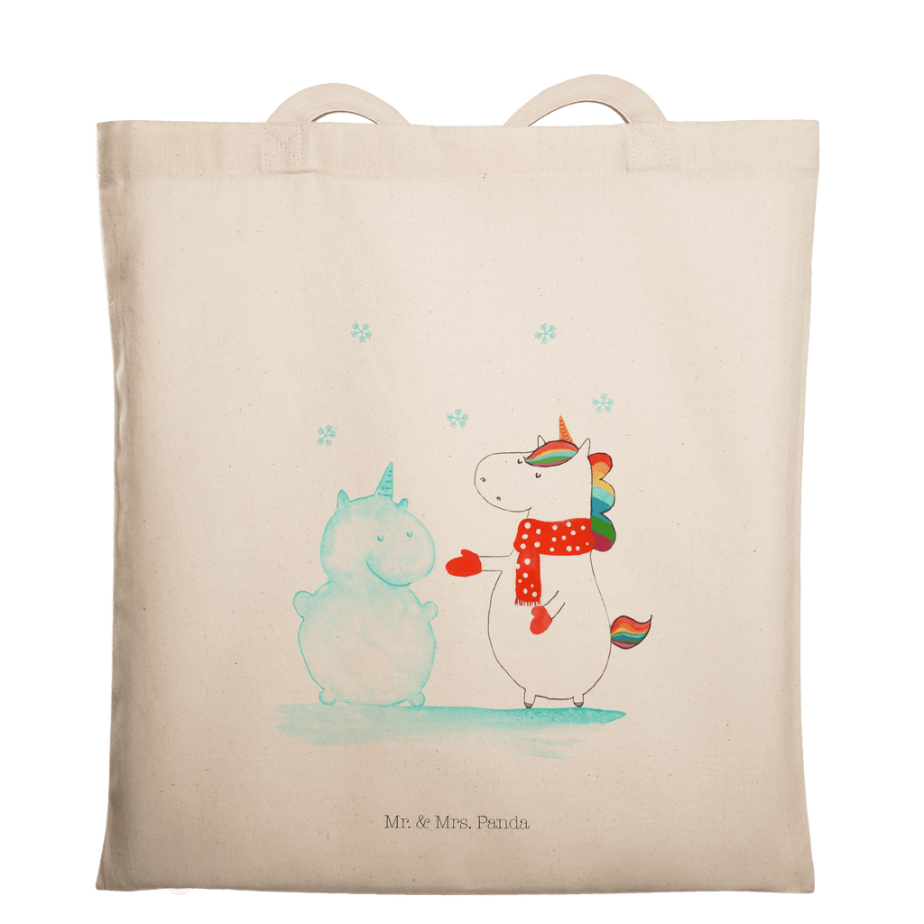 Tragetasche Einhorn Schneemann Beuteltasche, Beutel, Einkaufstasche, Jutebeutel, Stoffbeutel, Tasche, Shopper, Umhängetasche, Strandtasche, Schultertasche, Stofftasche, Tragetasche, Badetasche, Jutetasche, Einkaufstüte, Laptoptasche, Einhorn, Einhörner, Einhorn Deko, Pegasus, Unicorn, Schneemann, Winter, Schnee, Kuchen, Weihnachten, kalt, Mütze, Handschuhe, X-Mas