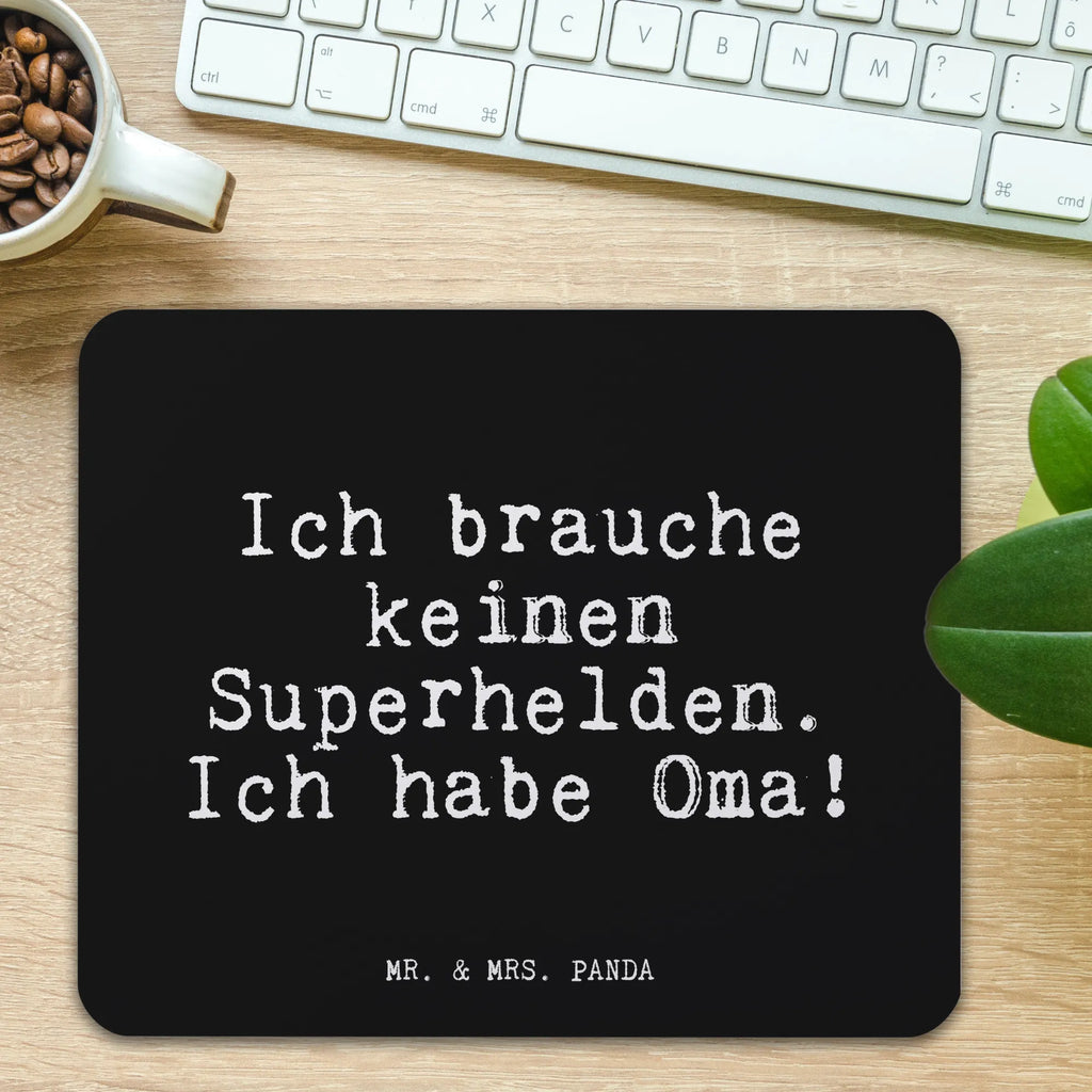 Mauspad Fun Talk Ich brauche keinen Superhelden. Ich habe Oma! Mousepad, Computer zubehör, Büroausstattung, PC Zubehör, Arbeitszimmer, Mauspad, Einzigartiges Mauspad, Designer Mauspad, Mausunterlage, Mauspad Büro, Spruch, Sprüche, lustige Sprüche, Weisheiten, Zitate, Spruch Geschenke, Glizer Spruch Sprüche Weisheiten Zitate Lustig Weisheit Worte