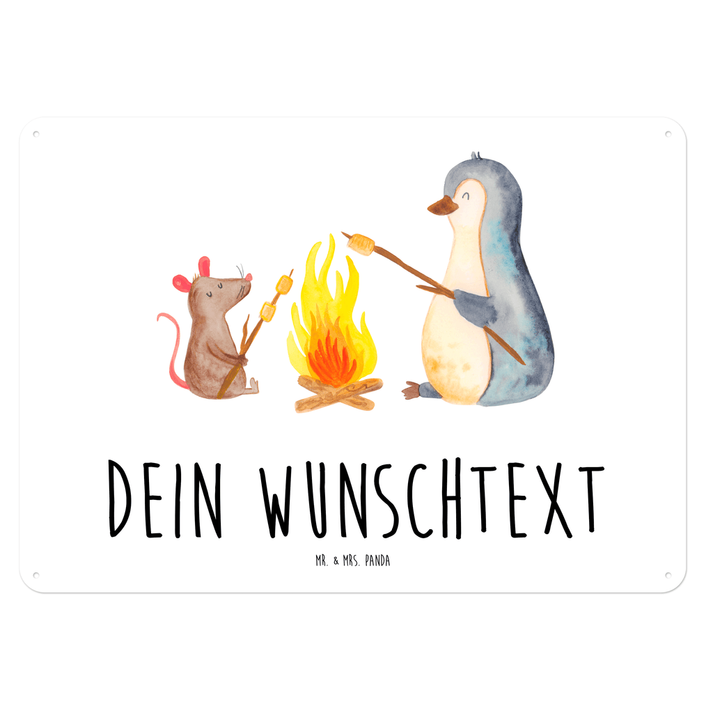 Personalisiertes Blechschild Pinguin Lagerfeuer Blechschild, Metallschild, Geschenk Schild, Schild, Magnet-Metall-Schild, Deko Schild, Wandschild, Wand-Dekoration, Türschild, Pinguin, Maus, Pinguine, Lagerfeuer, Leben, Arbeit, Job, Motivation, Büro, Büroalltag, Lebensspruch, Lebensmotivation, Neustart, Liebe, grillen, Feuer, Marshmallows