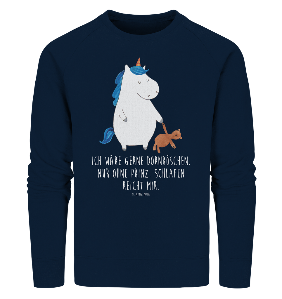 Organic Pullover Einhorn Teddy Pullover, Pullover Männer, Pullover Frauen, Sweatshirt, Sweatshirt Männer, Sweatshirt Frauen, Unisex, Einhorn, Einhörner, Einhorn Deko, Pegasus, Unicorn, schlafen, gute Nacht, Single, Bett, Träumen, Freundin, Singleleben