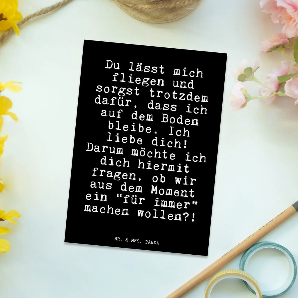 Postkarte Du lässt mich fliegen... Postkarte, Karte, Geschenkkarte, Grußkarte, Einladung, Ansichtskarte, Geburtstagskarte, Einladungskarte, Dankeskarte, Ansichtskarten, Einladung Geburtstag, Einladungskarten Geburtstag, Spruch, Sprüche, lustige Sprüche, Weisheiten, Zitate, Spruch Geschenke, Glizer Spruch Sprüche Weisheiten Zitate Lustig Weisheit Worte