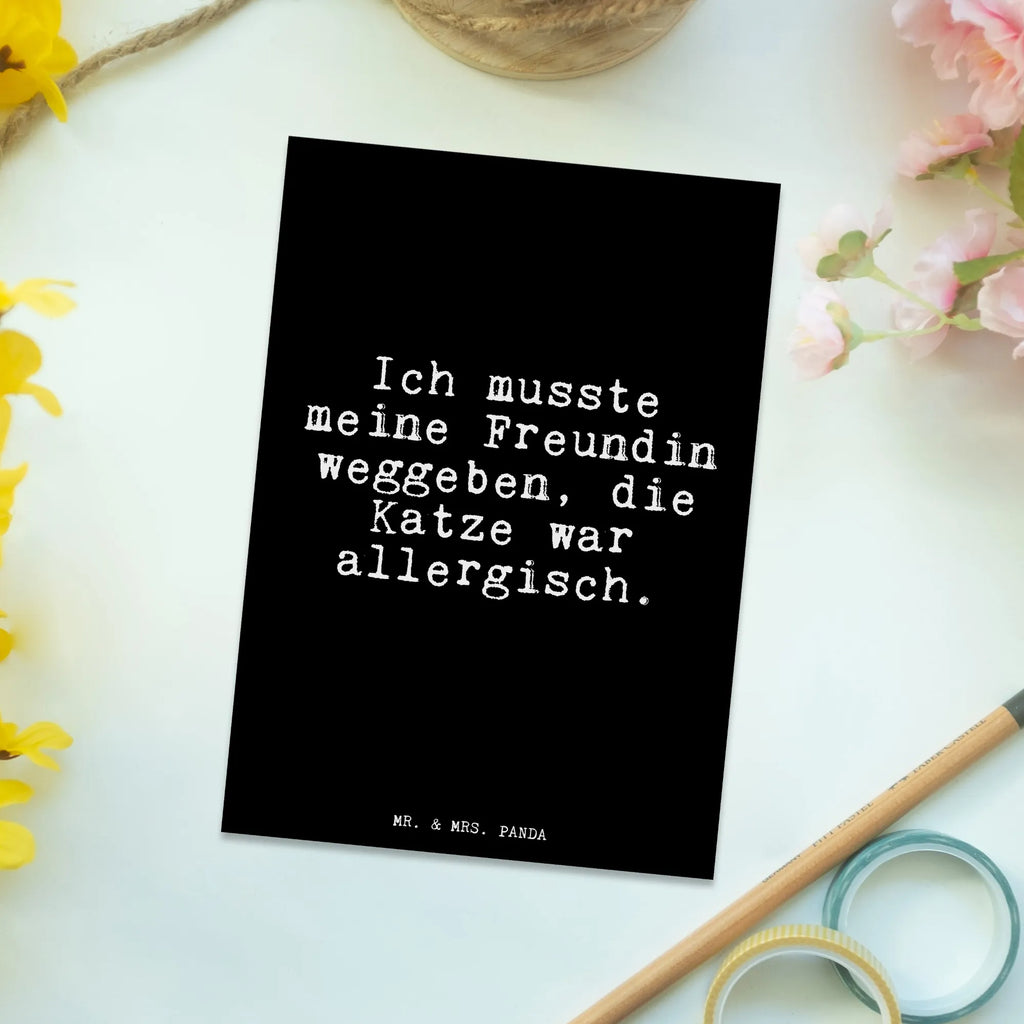 Postkarte Ich musste meine Freundin... Postkarte, Karte, Geschenkkarte, Grußkarte, Einladung, Ansichtskarte, Geburtstagskarte, Einladungskarte, Dankeskarte, Ansichtskarten, Einladung Geburtstag, Einladungskarten Geburtstag, Spruch, Sprüche, lustige Sprüche, Weisheiten, Zitate, Spruch Geschenke, Spruch Sprüche Weisheiten Zitate Lustig Weisheit Worte