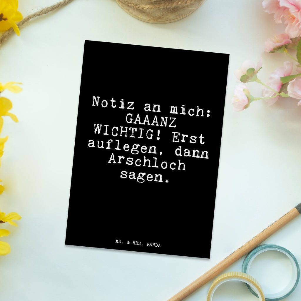 Postkarte Notiz an mich: GAAANZ... Postkarte, Karte, Geschenkkarte, Grußkarte, Einladung, Ansichtskarte, Geburtstagskarte, Einladungskarte, Dankeskarte, Ansichtskarten, Einladung Geburtstag, Einladungskarten Geburtstag, Spruch, Sprüche, lustige Sprüche, Weisheiten, Zitate, Spruch Geschenke, Glizer Spruch Sprüche Weisheiten Zitate Lustig Weisheit Worte