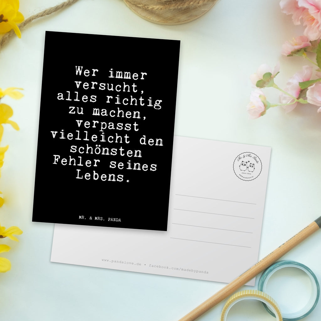 Postkarte Wer immer versucht, alles... Postkarte, Karte, Geschenkkarte, Grußkarte, Einladung, Ansichtskarte, Geburtstagskarte, Einladungskarte, Dankeskarte, Ansichtskarten, Einladung Geburtstag, Einladungskarten Geburtstag, Spruch, Sprüche, lustige Sprüche, Weisheiten, Zitate, Spruch Geschenke, Spruch Sprüche Weisheiten Zitate Lustig Weisheit Worte