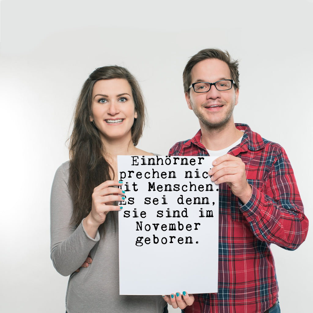 Poster Einhörner sprechen nicht mit... Poster, Wandposter, Bild, Wanddeko, Küchenposter, Kinderposter, Wanddeko Bild, Raumdekoration, Wanddekoration, Handgemaltes Poster, Mr. & Mrs. Panda Poster, Designposter, Kunstdruck, Posterdruck, Spruch, Sprüche, lustige Sprüche, Weisheiten, Zitate, Spruch Geschenke, Glizer Spruch Sprüche Weisheiten Zitate Lustig Weisheit Worte