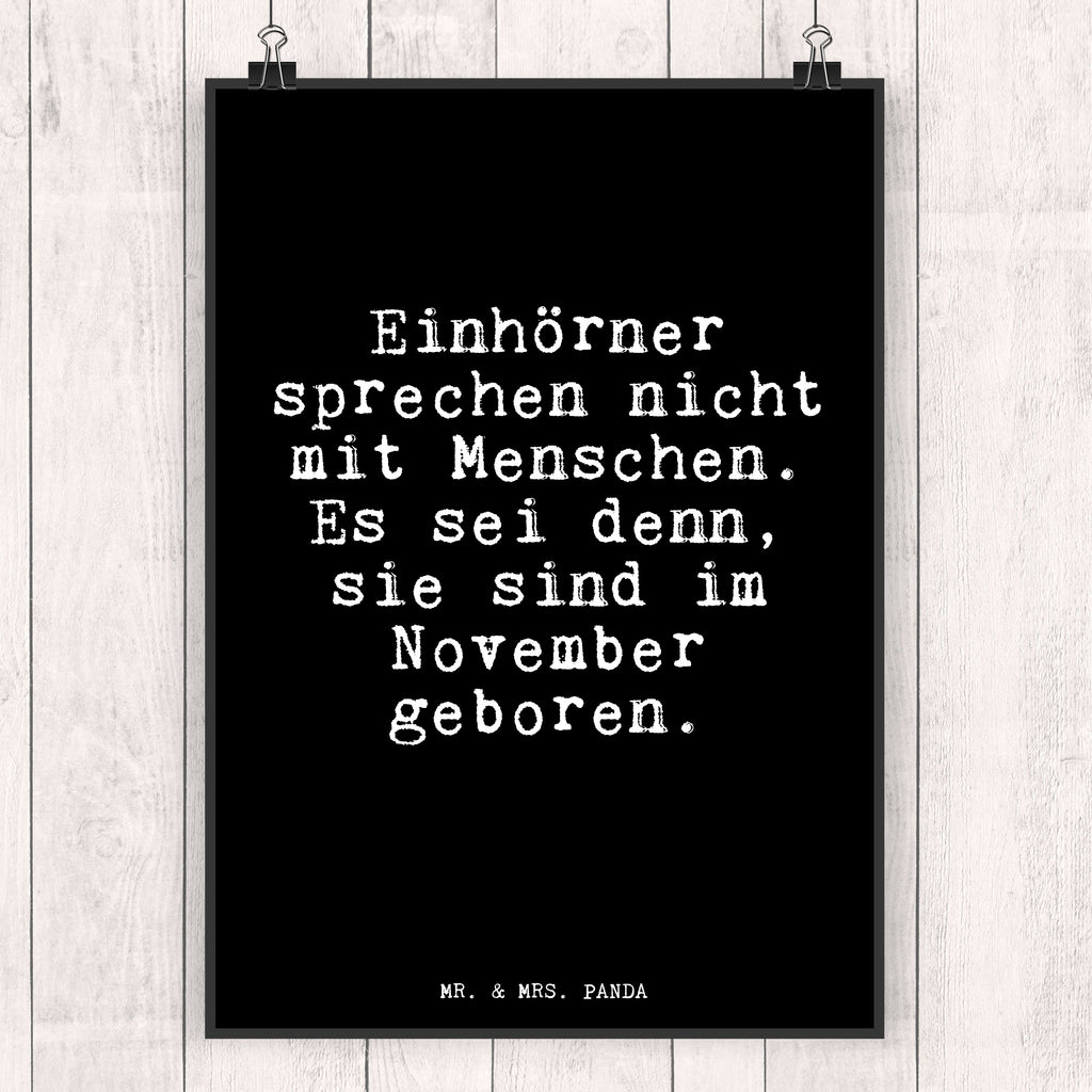 Poster Einhörner sprechen nicht mit... Poster, Wandposter, Bild, Wanddeko, Küchenposter, Kinderposter, Wanddeko Bild, Raumdekoration, Wanddekoration, Handgemaltes Poster, Mr. & Mrs. Panda Poster, Designposter, Kunstdruck, Posterdruck, Spruch, Sprüche, lustige Sprüche, Weisheiten, Zitate, Spruch Geschenke, Glizer Spruch Sprüche Weisheiten Zitate Lustig Weisheit Worte