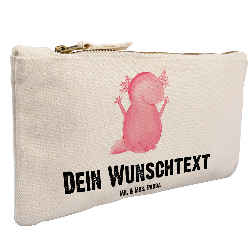 Personalisierte Schminktasche Axolotl Hurra Personalisierte Schminktasche, Personalisierte Kosmetiktasche, Personalisierter Kosmetikbeutel, Personalisiertes Stiftemäppchen, Personalisiertes Etui, Personalisierte Federmappe, Personalisierte Makeup Bag, Personalisiertes Schminketui, Personalisiertes Kosmetiketui, Personalisiertes Schlamperetui, Schminktasche mit Namen, Kosmetiktasche mit Namen, Kosmetikbeutel mit Namen, Stiftemäppchen mit Namen, Etui mit Namen, Federmappe mit Namen, Makeup Bg  mit Namen, Schminketui mit Namen, Kosmetiketui mit Namen, Schlamperetui mit Namen, Schminktasche personalisieren, Schminktasche bedrucken, Schminktasche selbst gestalten, Axolotl, Molch, Axolot, Schwanzlurch, Lurch, Lurche, fröhlich, Spaß, Freude, Motivation, Zufriedenheit