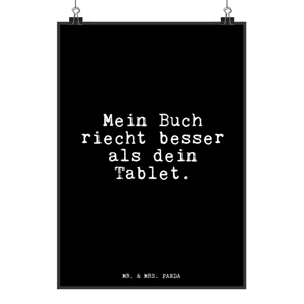 Poster Mein Buch riecht besser... Poster, Wandposter, Bild, Wanddeko, Küchenposter, Kinderposter, Wanddeko Bild, Raumdekoration, Wanddekoration, Handgemaltes Poster, Mr. & Mrs. Panda Poster, Designposter, Kunstdruck, Posterdruck, Spruch, Sprüche, lustige Sprüche, Weisheiten, Zitate, Spruch Geschenke, Glizer Spruch Sprüche Weisheiten Zitate Lustig Weisheit Worte