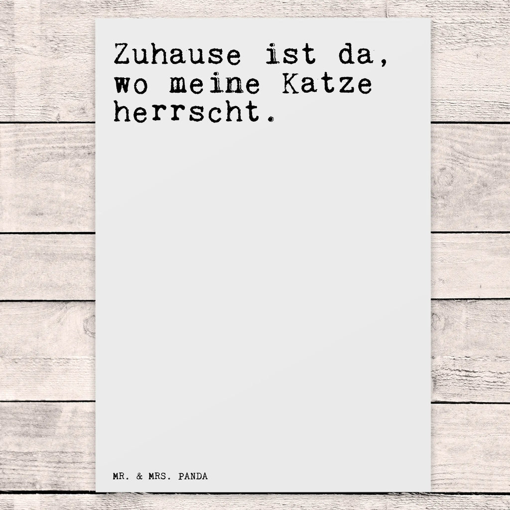 Postkarte Sprüche und Zitate Zuhause ist da, wo meine Katze herrscht. Postkarte, Karte, Geschenkkarte, Grußkarte, Einladung, Ansichtskarte, Geburtstagskarte, Einladungskarte, Dankeskarte, Ansichtskarten, Einladung Geburtstag, Einladungskarten Geburtstag, Spruch, Sprüche, lustige Sprüche, Weisheiten, Zitate, Spruch Geschenke, Spruch Sprüche Weisheiten Zitate Lustig Weisheit Worte