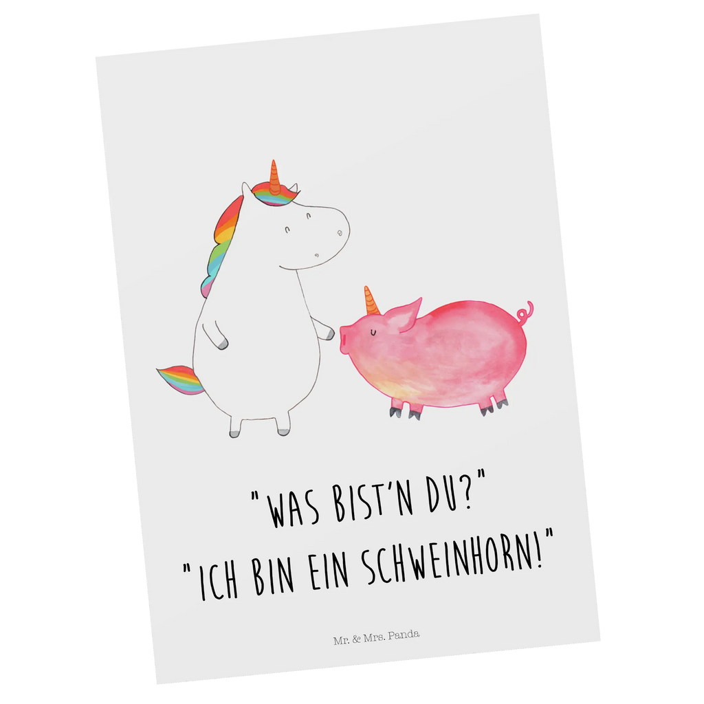 Postkarte Einhorn Schwein Postkarte, Karte, Geschenkkarte, Grußkarte, Einladung, Ansichtskarte, Geburtstagskarte, Einladungskarte, Dankeskarte, Ansichtskarten, Einladung Geburtstag, Einladungskarten Geburtstag, Einhorn, Einhörner, Einhorn Deko, Pegasus, Unicorn, Freundschaft, Schweinhorn, Schwein, Freundin, Schweinchen