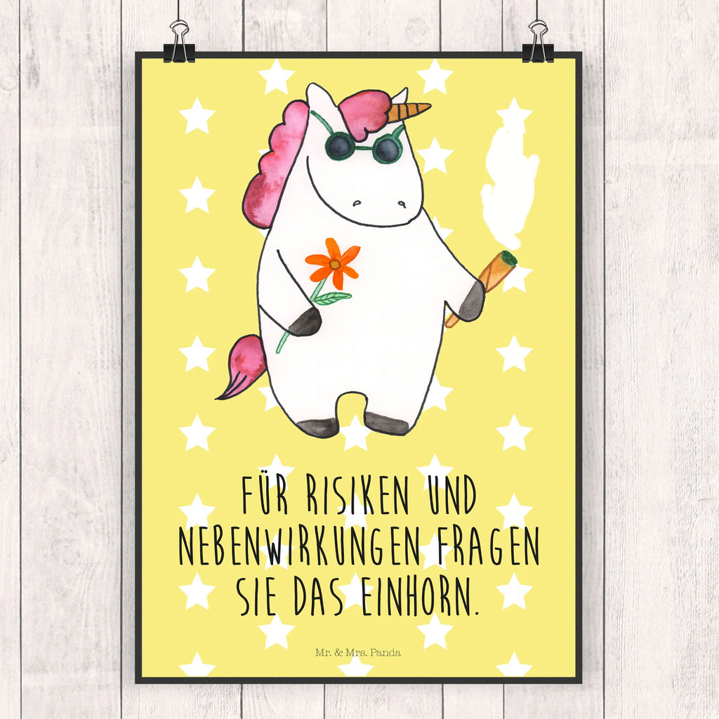 Poster Einhorn Woodstock Poster, Wandposter, Bild, Wanddeko, Küchenposter, Kinderposter, Wanddeko Bild, Raumdekoration, Wanddekoration, Handgemaltes Poster, Mr. & Mrs. Panda Poster, Designposter, Kunstdruck, Posterdruck, Einhorn, Einhörner, Einhorn Deko, Pegasus, Unicorn, Kiffen, Joint, Zigarette, Alkohol, Party, Spaß. lustig, witzig, Woodstock