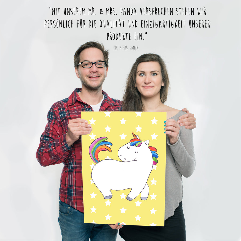 Poster Einhorn Stolzieren Poster, Wandposter, Bild, Wanddeko, Küchenposter, Kinderposter, Wanddeko Bild, Raumdekoration, Wanddekoration, Handgemaltes Poster, Mr. & Mrs. Panda Poster, Designposter, Kunstdruck, Posterdruck, Einhorn, Einhörner, Einhorn Deko, Pegasus, Unicorn, stolz, anders, bunt, Pferd, Reiter, Reiten, Freundin, Geschenk