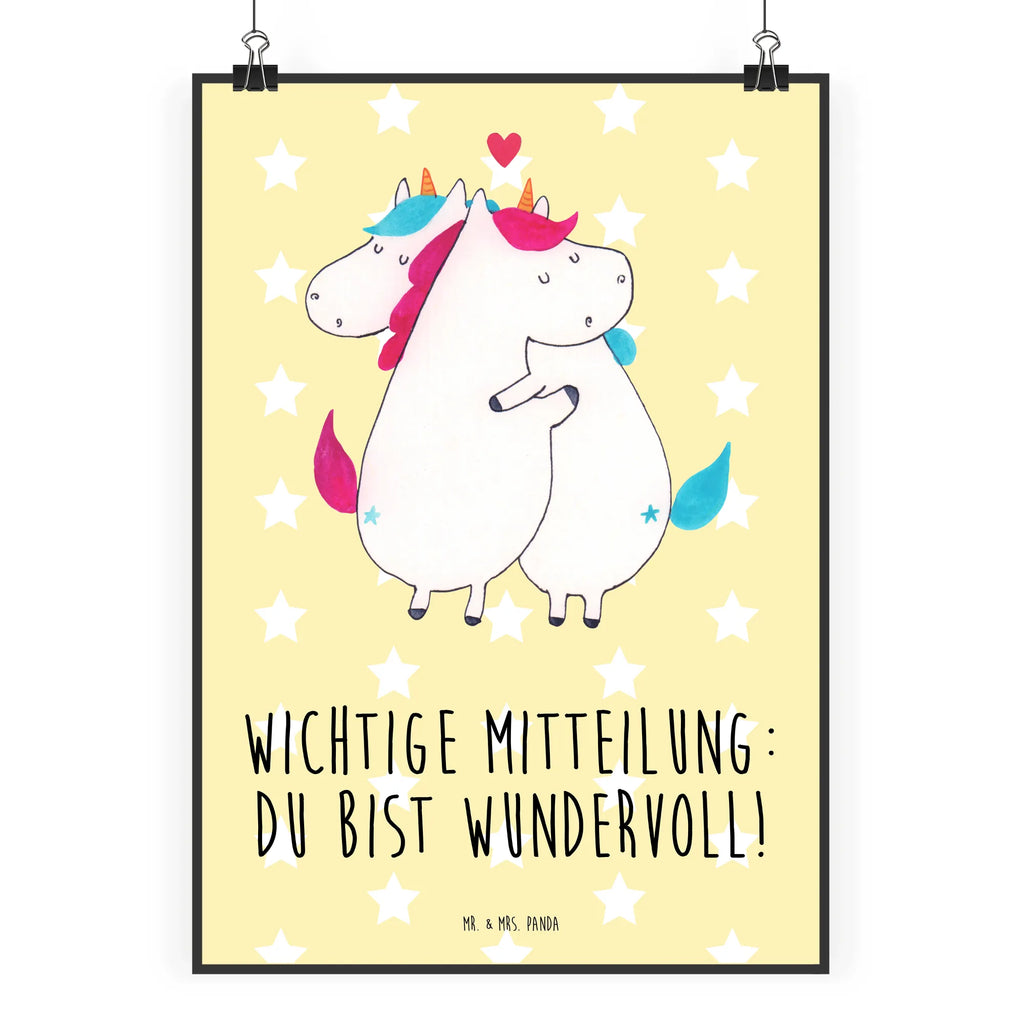 Poster Einhorn Mitteilung Poster, Wandposter, Bild, Wanddeko, Küchenposter, Kinderposter, Wanddeko Bild, Raumdekoration, Wanddekoration, Handgemaltes Poster, Mr. & Mrs. Panda Poster, Designposter, Kunstdruck, Posterdruck, Einhorn, Einhörner, Einhorn Deko, Pegasus, Unicorn, Valentinstag, Valentine, Liebe, Geschenk, Partner, Ehe, lustig, witzig, Spruch