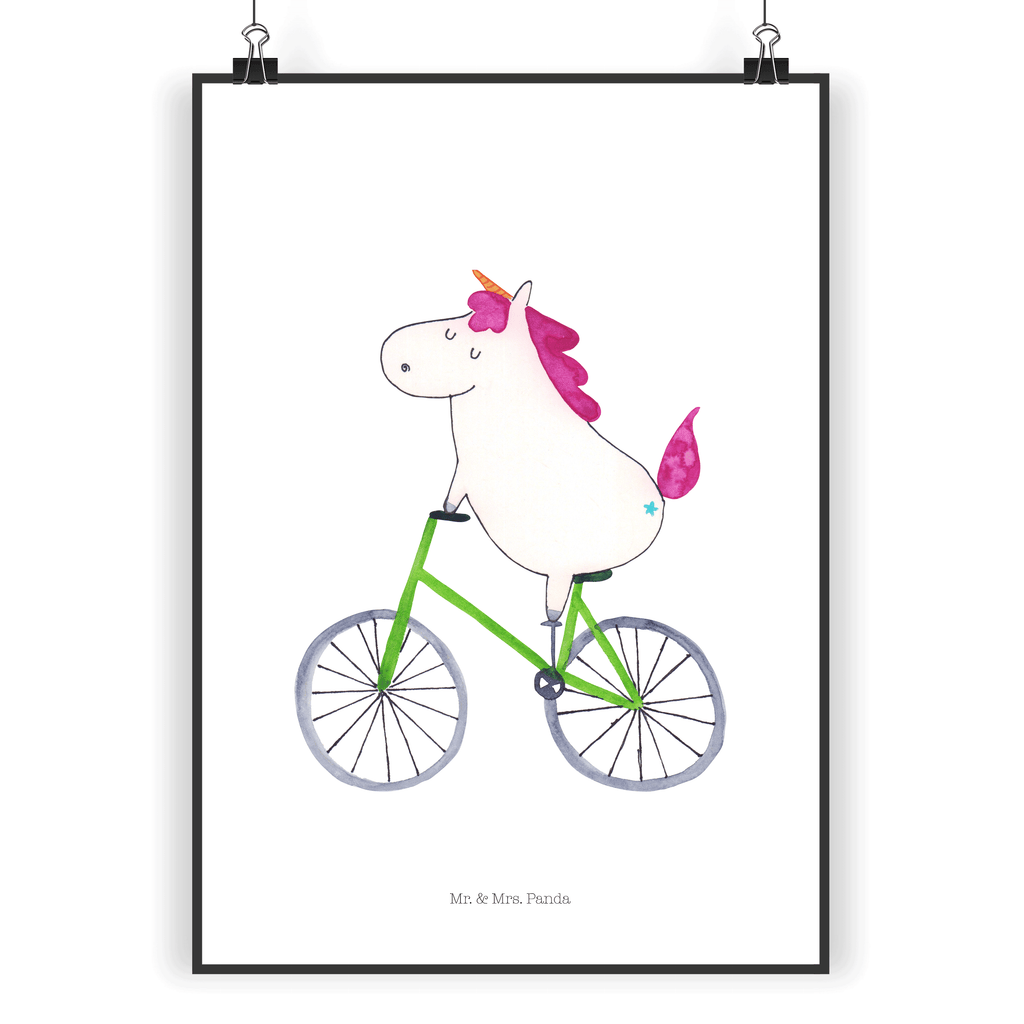 Poster Einhorn Radfahrer Poster, Wandposter, Bild, Wanddeko, Küchenposter, Kinderposter, Wanddeko Bild, Raumdekoration, Wanddekoration, Handgemaltes Poster, Mr. & Mrs. Panda Poster, Designposter, Kunstdruck, Posterdruck, Einhorn, Einhörner, Einhorn Deko, Pegasus, Unicorn, Radfahren, Radfahrer, Rad, Bike, Feenstaub, Konfetti, Luxusproblem, Kummer, Liebeskummer