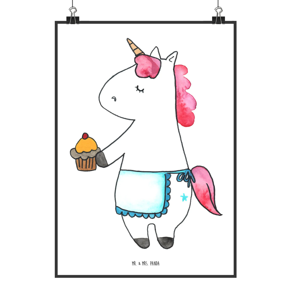 Poster Einhorn Muffin Poster, Wandposter, Bild, Wanddeko, Küchenposter, Kinderposter, Wanddeko Bild, Raumdekoration, Wanddekoration, Handgemaltes Poster, Mr. & Mrs. Panda Poster, Designposter, Kunstdruck, Posterdruck, Einhorn, Einhörner, Einhorn Deko, Unicorn, Geburtstag, Backen, Muffin, Kekse, Geburtstagsgrüße, Glückwünsche, Liebesgrüße, Grüße