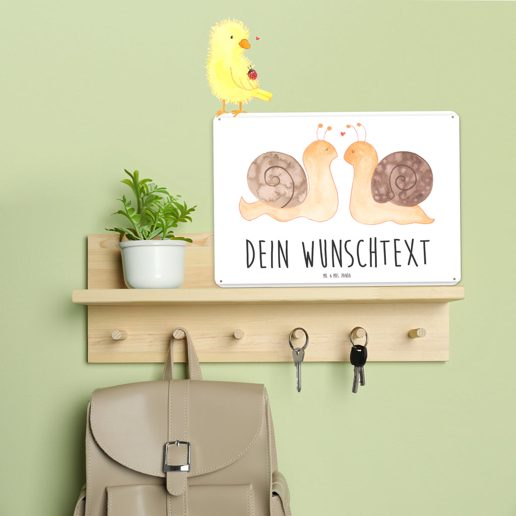 Personalisiertes Blechschild Schnecken Liebe Blechschild, Metallschild, Geschenk Schild, Schild, Magnet-Metall-Schild, Deko Schild, Wandschild, Wand-Dekoration, Türschild, Liebe, Partner, Freund, Freundin, Ehemann, Ehefrau, Heiraten, Verlobung, Heiratsantrag, Liebesgeschenk, Jahrestag, Hocheitstag