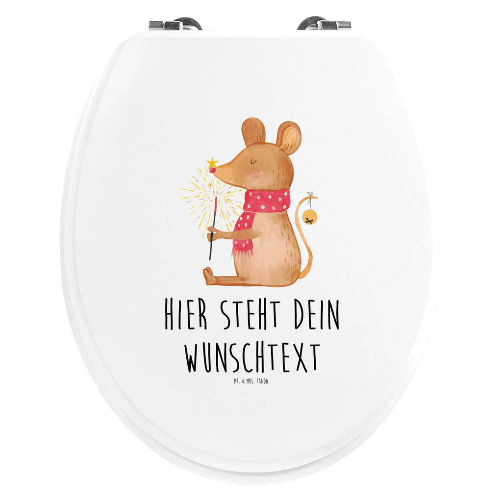 Personalisierter WC Sitz Motiv Weihnachtsmaus Personalisierte Klobrille, Personalisierter Klodeckel, Personalisierter Toilettendeckel, Personalisierter WC-Sitz, Toilettendeckel mit Namen, WC Sitz mit Namen, Winter, Weihnachten, Weihnachtsdeko, Nikolaus, Advent, Heiligabend, Wintermotiv, Frohe Weihnachten, Weihnachtsgruß, Weihnachtsmotiv, Maus, Mäuschen, Weihnachtswunder