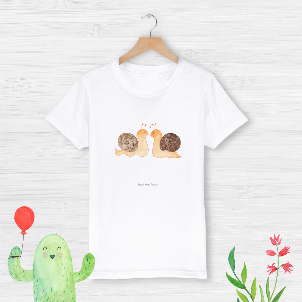 Organic Kinder T-Shirt Schnecken Liebe Kinder T-Shirt, Kinder T-Shirt Mädchen, Kinder T-Shirt Jungen, Liebe, Partner, Freund, Freundin, Ehemann, Ehefrau, Heiraten, Verlobung, Heiratsantrag, Liebesgeschenk, Jahrestag, Hocheitstag