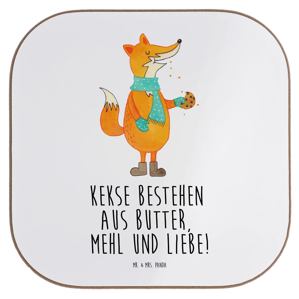 Quadratische Untersetzer Fuchs Keks Untersetzer, Bierdeckel, Glasuntersetzer, Untersetzer Gläser, Getränkeuntersetzer, Untersetzer aus Holz, Untersetzer für Gläser, Korkuntersetzer, Untersetzer Holz, Holzuntersetzer, Tassen Untersetzer, Untersetzer Design, Fuchs, Füchse, Backen Spruch, Kekse, Winter, Weihnachtszeit, Plätzchen, Liebe, Küche Deko