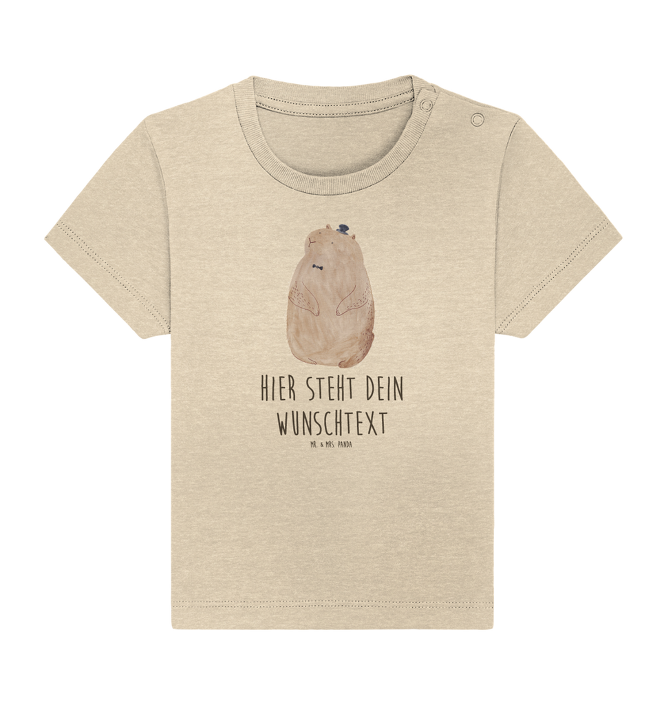 Personalisiertes Baby Shirt Murmeltier Personalisiertes Baby T-Shirt, Personalisiertes Jungen Baby T-Shirt, Personalisiertes Mädchen Baby T-Shirt, Personalisiertes Shirt, Tiermotive, Gute Laune, lustige Sprüche, Tiere, Murmeltier, Knigge, Fröhlichkeit, Freundlichkeit, Respekt, Anstand