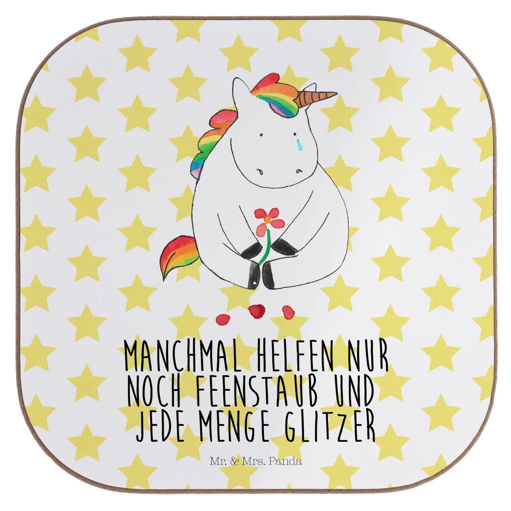 Quadratische Untersetzer Einhorn Traurig Untersetzer, Bierdeckel, Glasuntersetzer, Untersetzer Gläser, Getränkeuntersetzer, Untersetzer aus Holz, Untersetzer für Gläser, Korkuntersetzer, Untersetzer Holz, Holzuntersetzer, Tassen Untersetzer, Untersetzer Design, Einhorn, Einhörner, Einhorn Deko, Pegasus, Unicorn, Glitzer, Trösten. Freundschaft, Freunde, Liebe, Trauer, Grußkarte, Blume