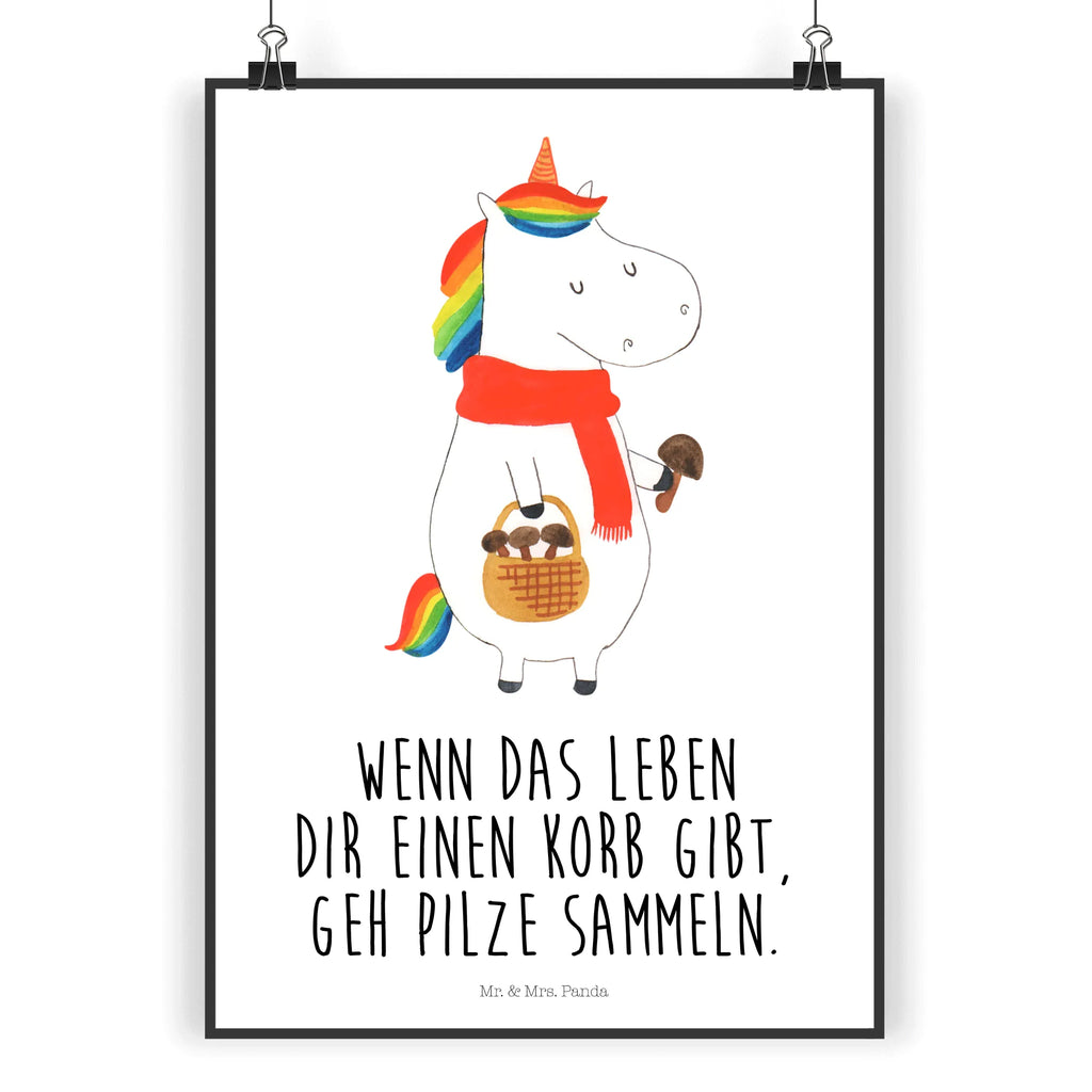 Poster Einhorn Pilz Poster, Wandposter, Bild, Wanddeko, Küchenposter, Kinderposter, Wanddeko Bild, Raumdekoration, Wanddekoration, Handgemaltes Poster, Mr. & Mrs. Panda Poster, Designposter, Kunstdruck, Posterdruck, Einhorn, Einhörner, Einhorn Deko, Unicorn, Pilze, Pilzsammler, Motivation, Spruch, Liebeskummer