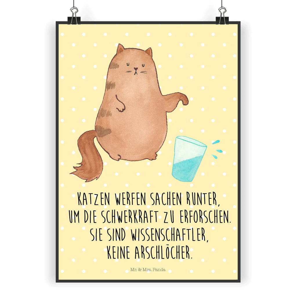 Poster Katze Wasserglas Poster, Wandposter, Bild, Wanddeko, Küchenposter, Kinderposter, Wanddeko Bild, Raumdekoration, Wanddekoration, Handgemaltes Poster, Mr. & Mrs. Panda Poster, Designposter, Kunstdruck, Posterdruck, Katze, Katzenmotiv, Katzenfan, Katzendeko, Katzenfreund, Katzenliebhaber, Katzenprodukte, Katzenartikel, Katzenaccessoires, Katzensouvenirs, Katzenliebhaberprodukte, Katzenmotive, Katzen, Kater, Mietze, Cat, Cats, Katzenhalter, Katzenbesitzerin, Haustier, Wasser, Glas