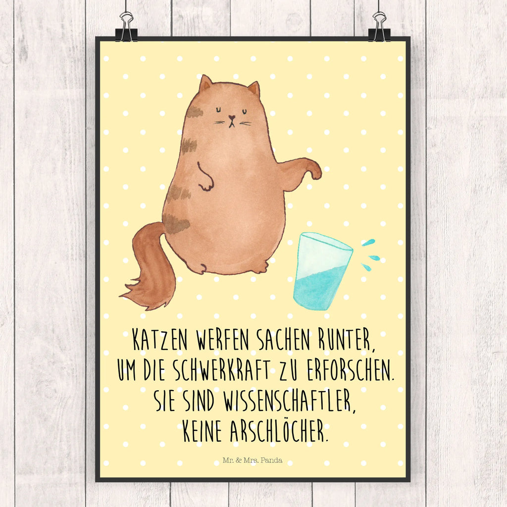 Poster Katze Wasserglas Poster, Wandposter, Bild, Wanddeko, Küchenposter, Kinderposter, Wanddeko Bild, Raumdekoration, Wanddekoration, Handgemaltes Poster, Mr. & Mrs. Panda Poster, Designposter, Kunstdruck, Posterdruck, Katze, Katzenmotiv, Katzenfan, Katzendeko, Katzenfreund, Katzenliebhaber, Katzenprodukte, Katzenartikel, Katzenaccessoires, Katzensouvenirs, Katzenliebhaberprodukte, Katzenmotive, Katzen, Kater, Mietze, Cat, Cats, Katzenhalter, Katzenbesitzerin, Haustier, Wasser, Glas